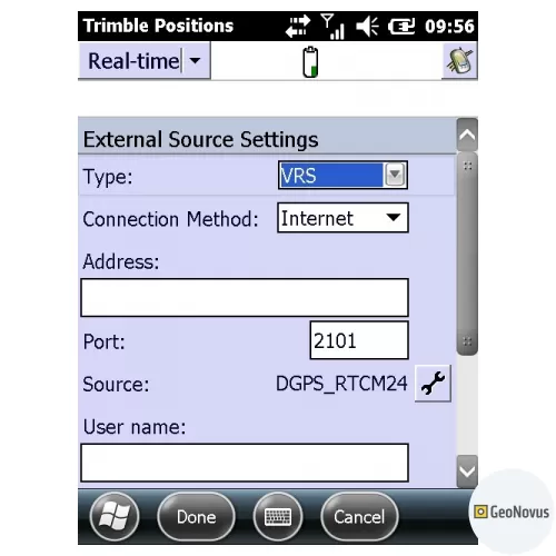 Trimble Positions ArcPad extension