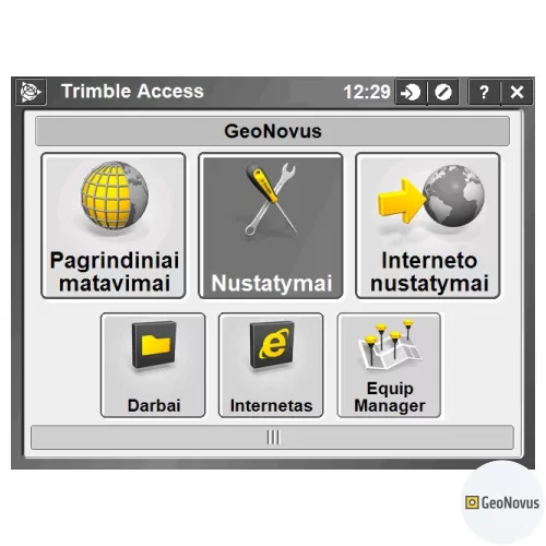 Trimble Access - LitPOS profilio atnaujinimas